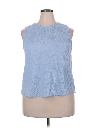 Pre-owned A New Day Sleeveless Top Blue Halter Neckline Tops