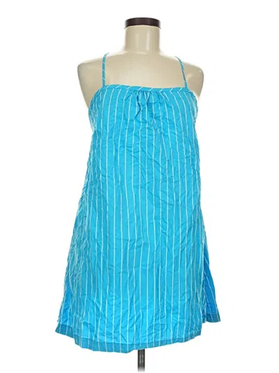 Pre-owned A New Day Sleeveless Top Blue Halter Neckline Tops
