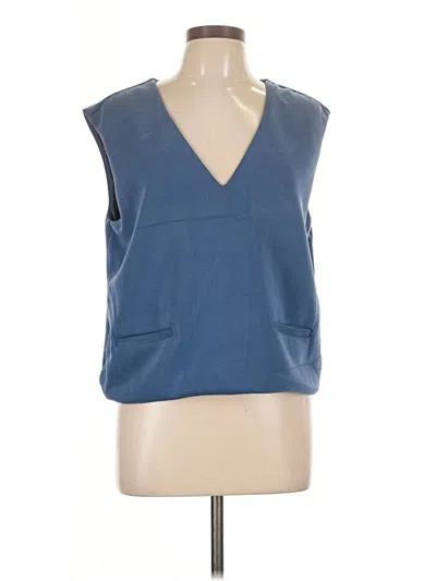 Pre-owned A New Day Sleeveless Top Blue V-neck Tops