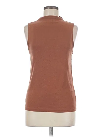 Pre-owned A New Day Sleeveless Top Brown High Neck Tops