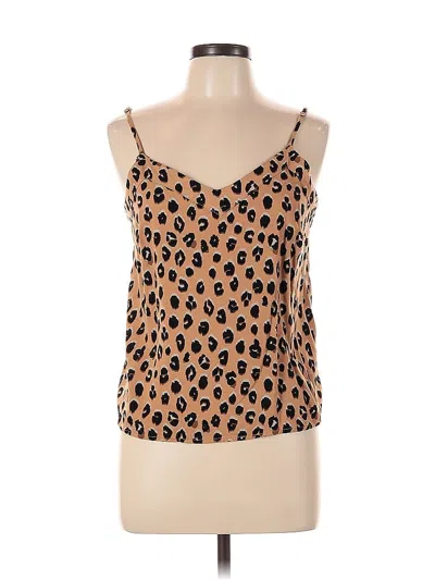 Pre-owned A New Day Sleeveless Top Brown Sweetheart Neckline Tops