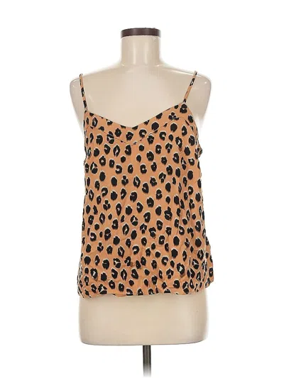 Pre-owned A New Day Sleeveless Top Brown Sweetheart Neckline Tops