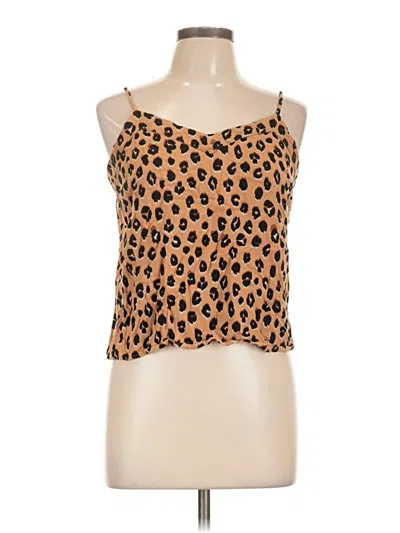 Pre-owned A New Day Sleeveless Top Brown Sweetheart Neckline Tops