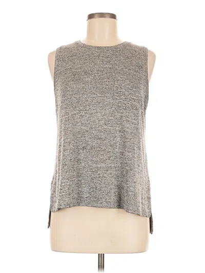 Pre-owned A New Day Sleeveless Top Gray Halter Neckline Tops