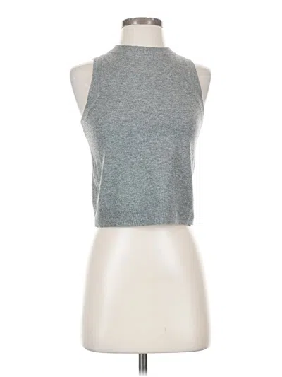 Pre-owned A New Day Sleeveless Top Gray Halter Neckline Tops