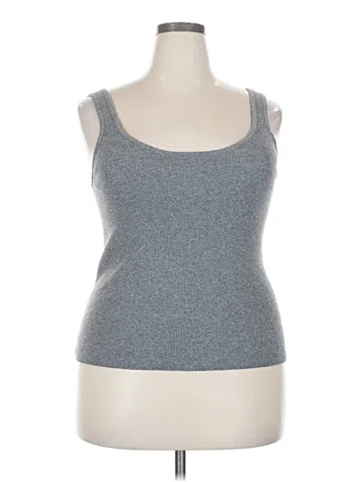 Pre-owned A New Day Sleeveless Top Gray Sweetheart Neckline Tops