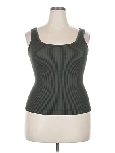 Pre-owned A New Day Sleeveless Top Green Sweetheart Neckline Tops