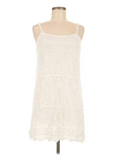 Pre-owned A New Day Sleeveless Top Ivory Square Neckline Tops In White