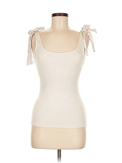 Pre-owned A New Day Sleeveless Top Ivory Sweetheart Neckline Tops In White