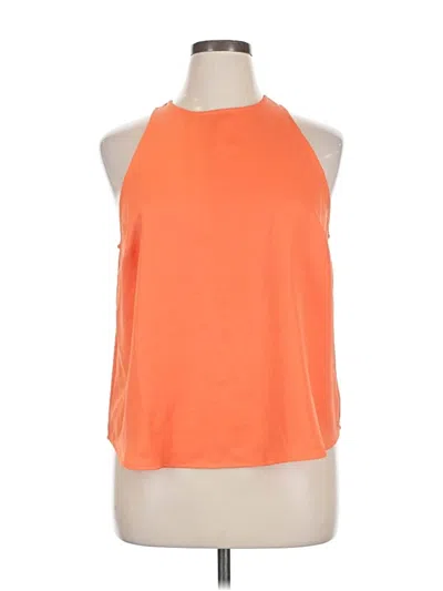 Pre-owned A New Day Sleeveless Top Orange Halter Neckline Tops
