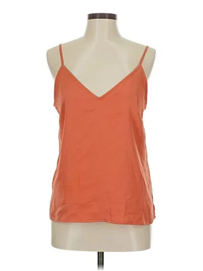 Pre-owned A New Day Sleeveless Top Orange Scoop Neck Tops