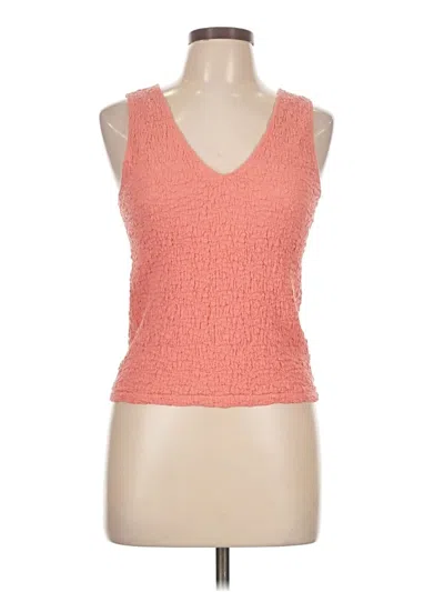 Pre-owned A New Day Sleeveless Top Orange V Neck Tops