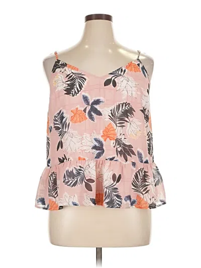 Pre-owned A New Day Sleeveless Top Pink Halter Neckline Tops