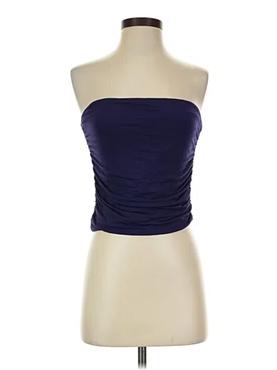 Pre-owned A New Day Sleeveless Top Purple Strapless Neckline Tops