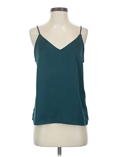 Pre-owned A New Day Sleeveless Top Teal Halter Neckline Tops In Blue