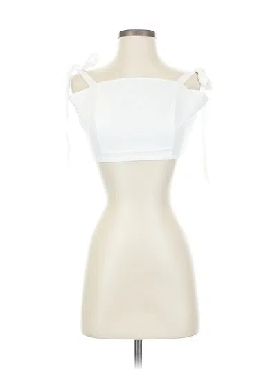 Pre-owned A New Day Sleeveless Top White Strapless Neckline Tops