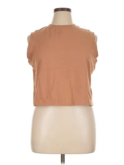 Pre-owned A New Day Sleeveless T-shirt In Brown