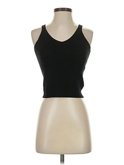 Pre-owned A New Day Tank Top Black Halter Neckline Tops