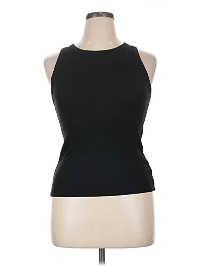 Pre-owned A New Day Tank Top Black Halter Neckline Tops