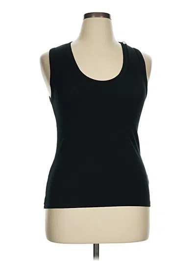 A New Day Tank Top Black Halter Neckline Tops