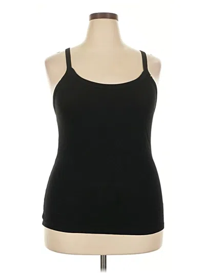 Pre-owned A New Day Tank Top Black Halter Neckline Tops