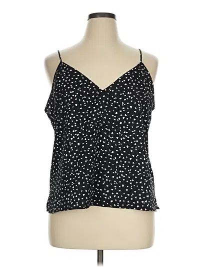 Pre-owned A New Day Tank Top Black Halter Neckline Tops