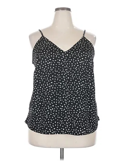 Pre-owned A New Day Tank Top Black Halter Neckline Tops