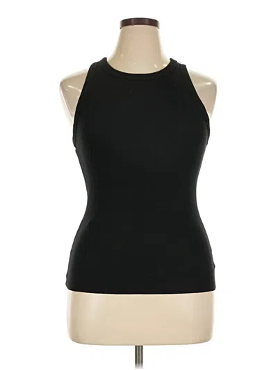 Pre-owned A New Day Tank Top Black Halter Neckline Tops
