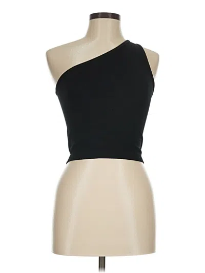 Pre-owned A New Day Tank Top Black One Shoulder Neckline Tops