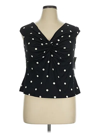 Pre-owned A New Day Tank Top Black Plunge Neckline Tops