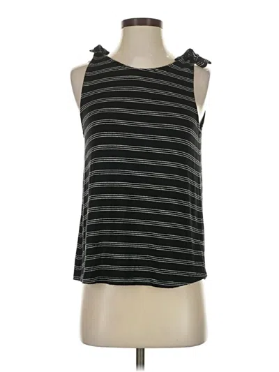 Pre-owned A New Day Tank Top Black Ruffles Neckline Tops