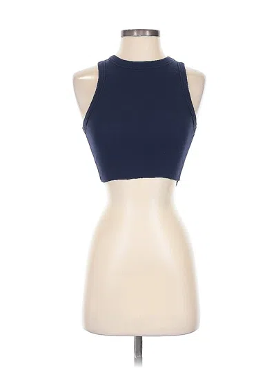 Pre-owned A New Day Tank Top Blue Halter Neckline Tops