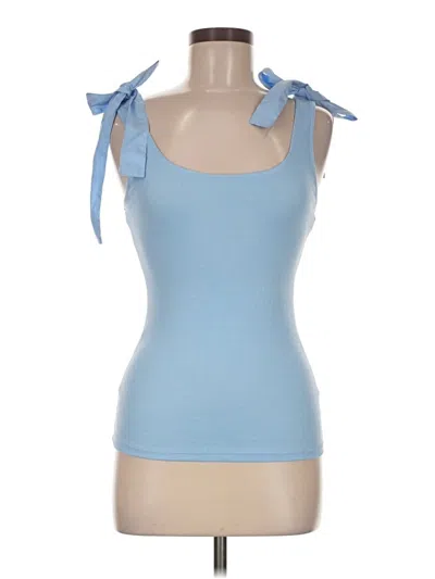 Pre-owned A New Day Tank Top Blue Halter Neckline Tops