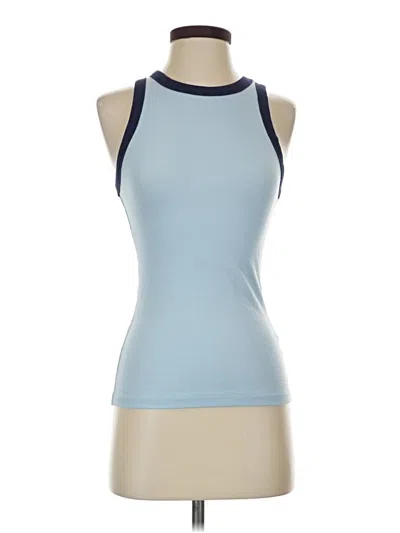 Pre-owned A New Day Tank Top Blue Halter Neckline Tops