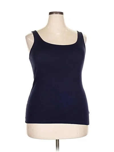 Pre-owned A New Day Tank Top Blue Strapless Neckline Tops