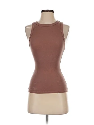 Pre-owned A New Day Tank Top Brown Halter Neckline Tops