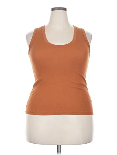 Pre-owned A New Day Tank Top Brown Halter Neckline Tops
