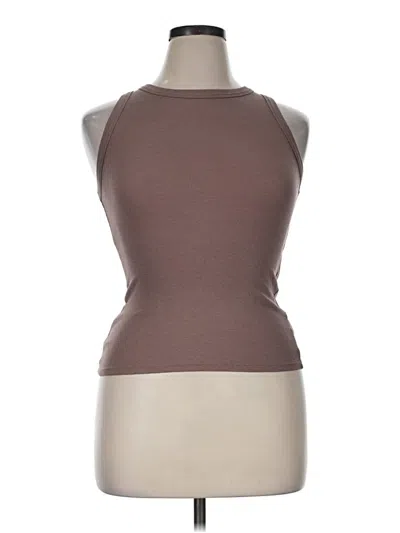 Pre-owned A New Day Tank Top Brown Halter Neckline Tops