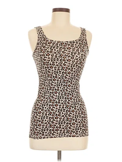 Pre-owned A New Day Tank Top Brown Strapless Neckline Tops