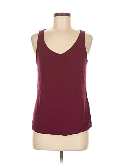 Pre-owned A New Day Tank Top Burgundy Halter Neckline Tops