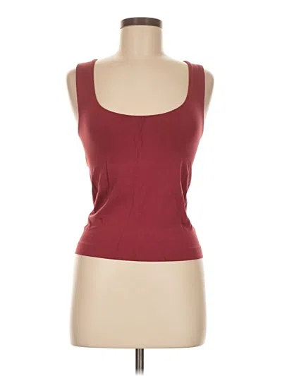 Pre-owned A New Day Tank Top Burgundy Strapless Neckline Tops