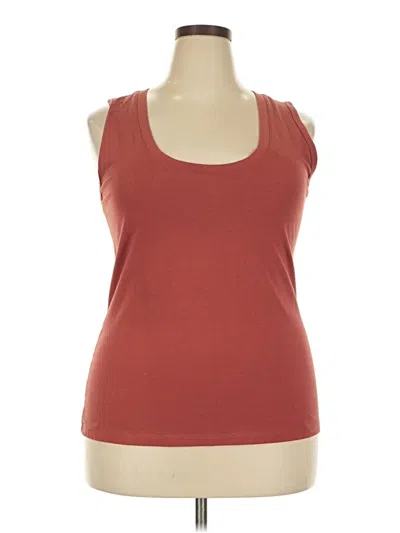 Pre-owned A New Day Tank Top Burgundy Strapless Neckline Tops