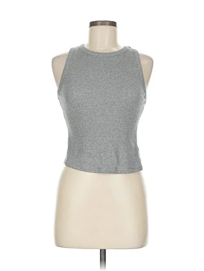 Pre-owned A New Day Tank Top Gray Halter Neckline Tops
