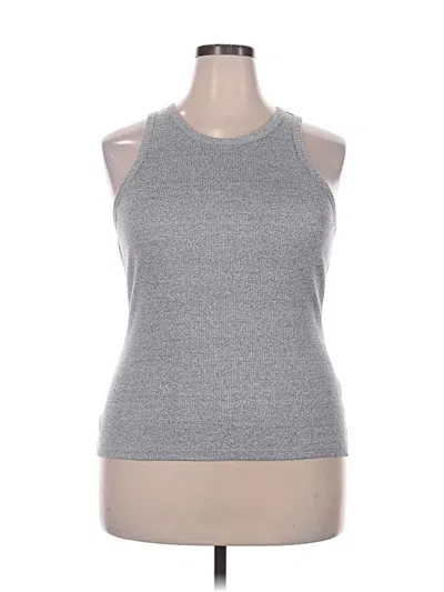 Pre-owned A New Day Tank Top Gray Halter Neckline Tops
