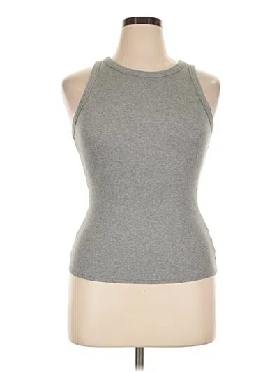 Pre-owned A New Day Tank Top Gray Halter Neckline Tops