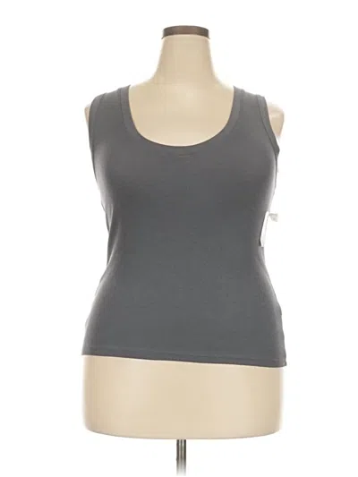 Pre-owned A New Day Tank Top Gray Strapless Neckline Tops