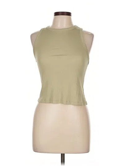 Pre-owned A New Day Tank Top Green Halter Neckline Tops