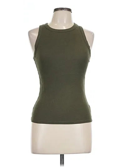 Pre-owned A New Day Tank Top Green Halter Neckline Tops