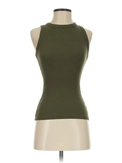 Pre-owned A New Day Tank Top Green Halter Neckline Tops