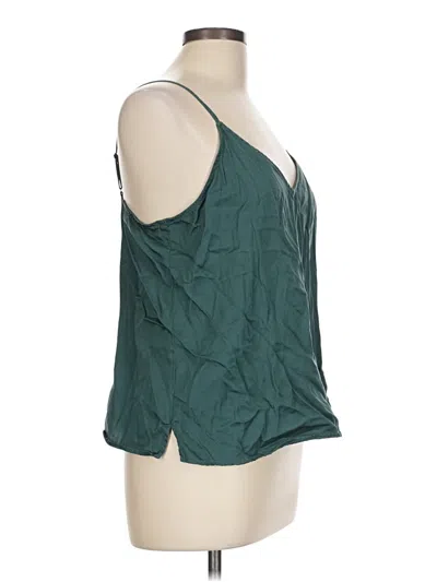 Pre-owned A New Day Tank Top Green Halter Neckline Tops
